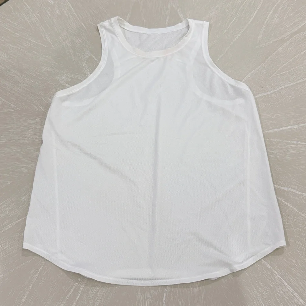 Lululemon Reflective White Tank Size 10